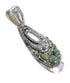 Turquoise And Authentic Sterling Silver Slide Pendant YX77420